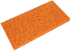 Large-Pored Sponge Pad, Red, 18 mm High