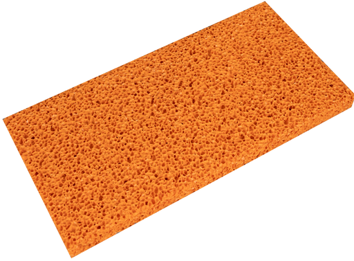 Large-Pored Sponge Pad, Red, 18 mm High