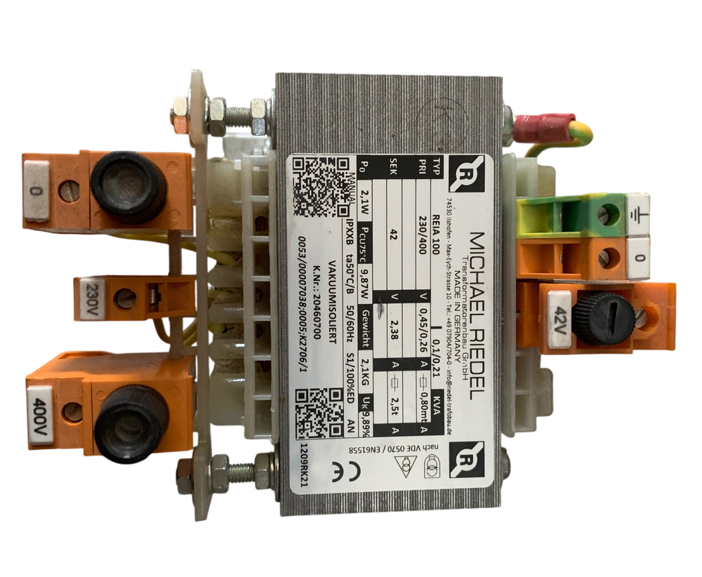 Transformer 100/300 VA, 400 VAC to 42 V