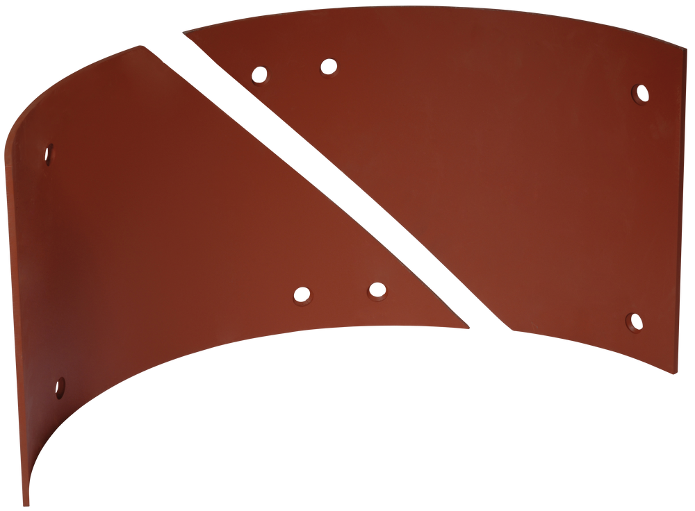6 mm Steel Wear Plate, No Outlet, 31 cm