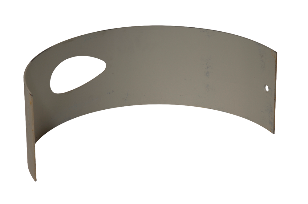 6 mm Steel Wear Plate with Outlet, 22 cm