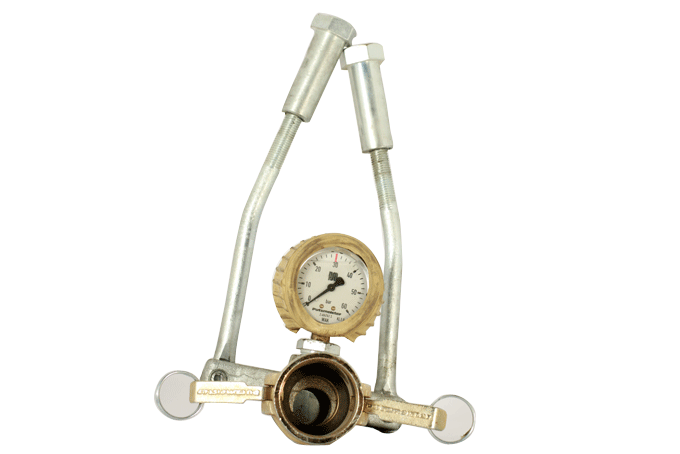 Suction Flange with Pressure Gauge